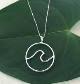 Women's Peace Collection Ocean Waves Sterling Silver Necklace