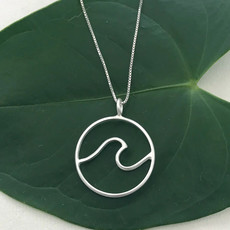 Women's Peace Collection Ocean Waves Sterling Silver Necklace