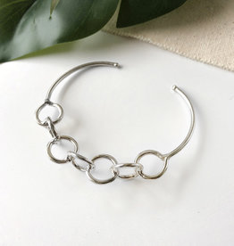 World Finds Chain Link Silver Cuff