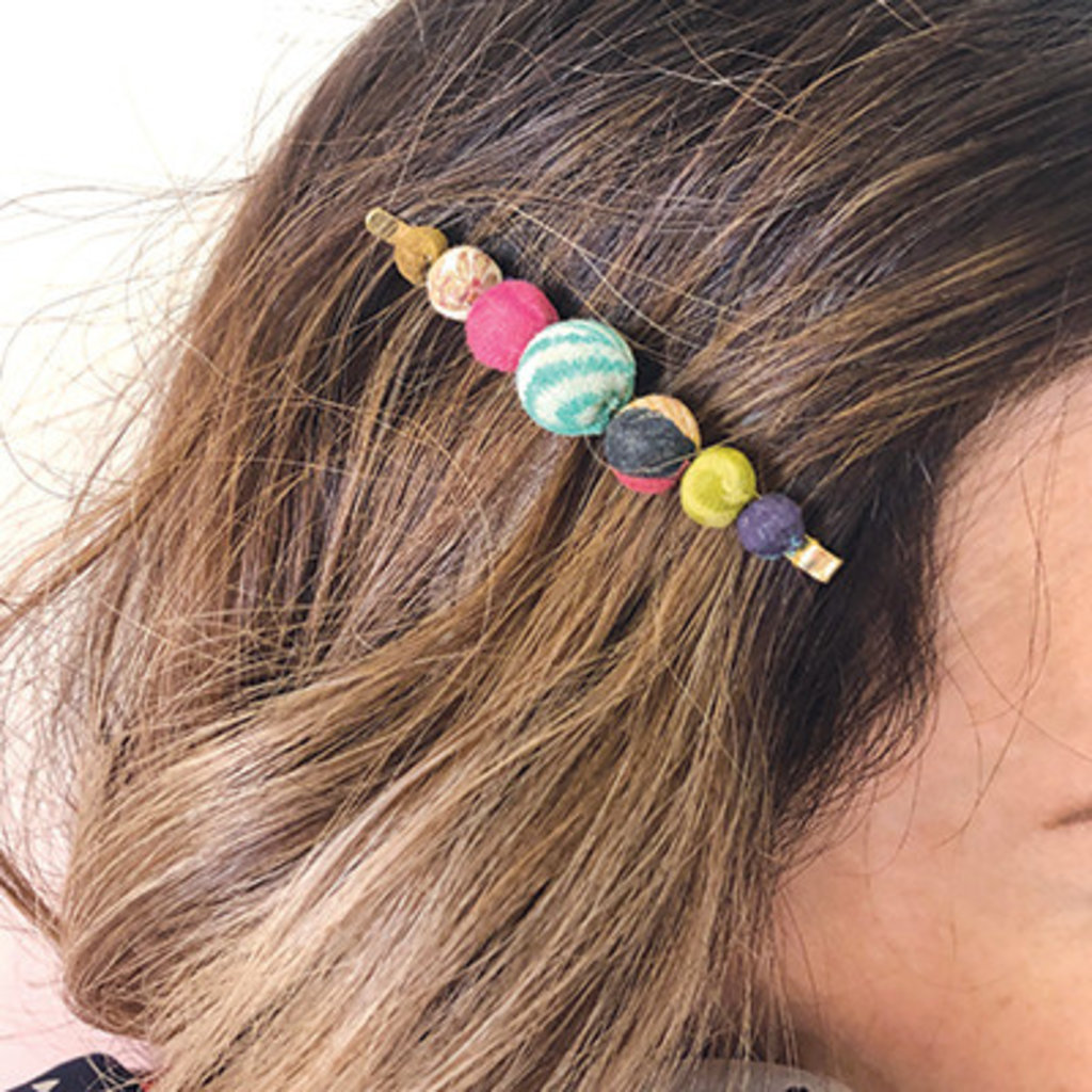 World Finds Graduated Kantha Hair Pins