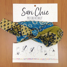 World Finds Recycled Cotton Sari Neckerchief or Hair Tie