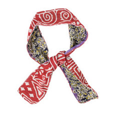 World Finds Recycled Cotton Sari Neckerchief or Hair Tie