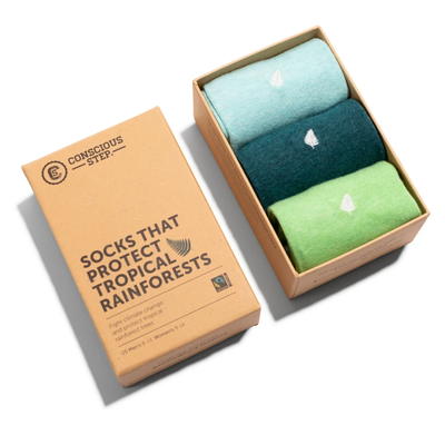 Conscious Step Gift Box: Socks that Protect Rainforests