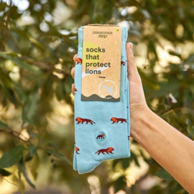 Conscious Step Socks that Protect Lions