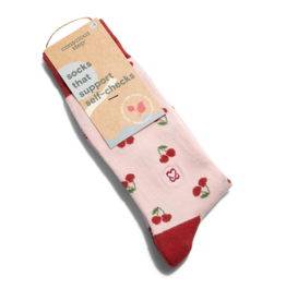 Conscious Step Socks that Support Self Checks: Cherries