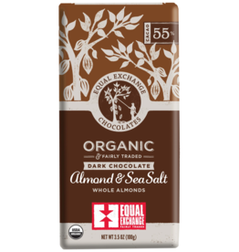 Equal Exchange Dark Chocolate Almond Sea Salt 3.5oz