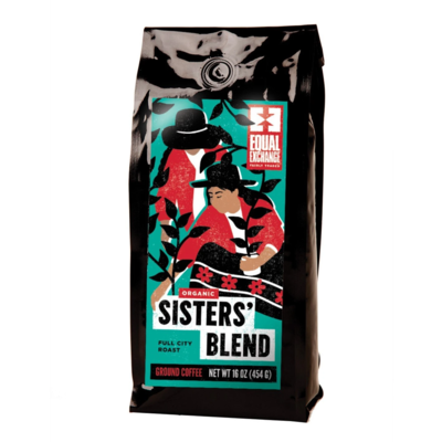 Equal Exchange Organic Sisters Blend Coffee 1lb Drip Grind