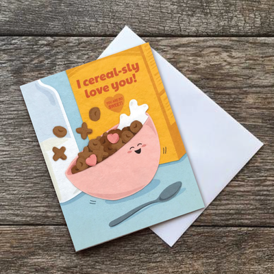 Good Paper Cereal-sly Love You Card