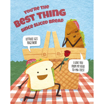 Good Paper Sliced Bread Love Card