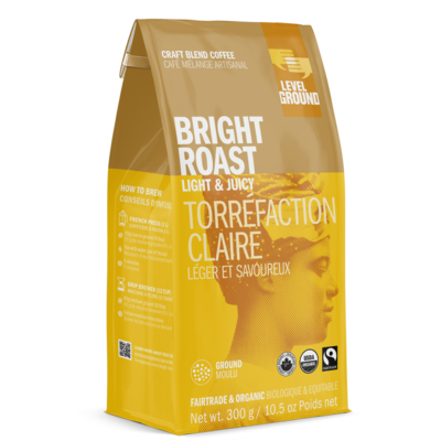 Level Ground Trading Bright Roast Ground Coffee 10.5 Oz