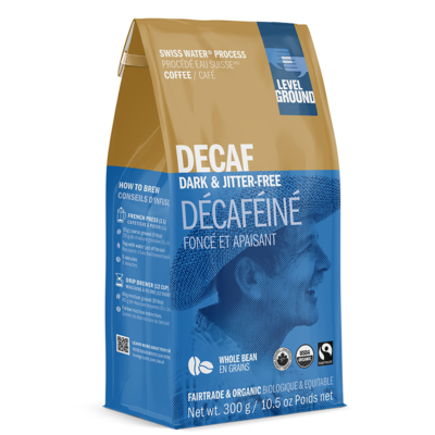 Level Ground Trading Decaf Single-Origin Whole Bean Coffee 10.5 Oz