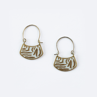 Mata Traders Arusha Brass Earrings