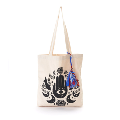 Matr Boomie Chahna Tassel Hamsa Tote Bag