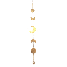 Mira Fair Trade Moon Phase Chime: Gold