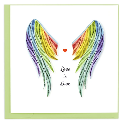 Quilling Card Pride Wings Quilled Card