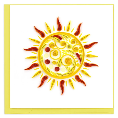 Quilling Card Shining Sun Quilled Card