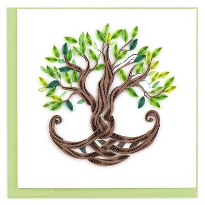 Quilling Card Tree of Life Quilled Card
