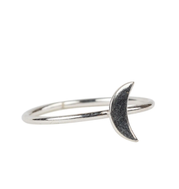 Ten Thousand Villages Silver Crescent Moon Ring