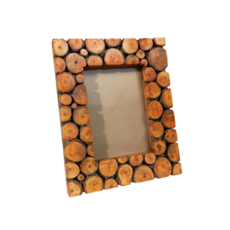 Ten Thousand Villages Wood Slice 5x7 Picture Frame