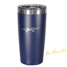 Twin Engine Coffee 20 oz Tumbler Oxford Blue/ Stainless Steel