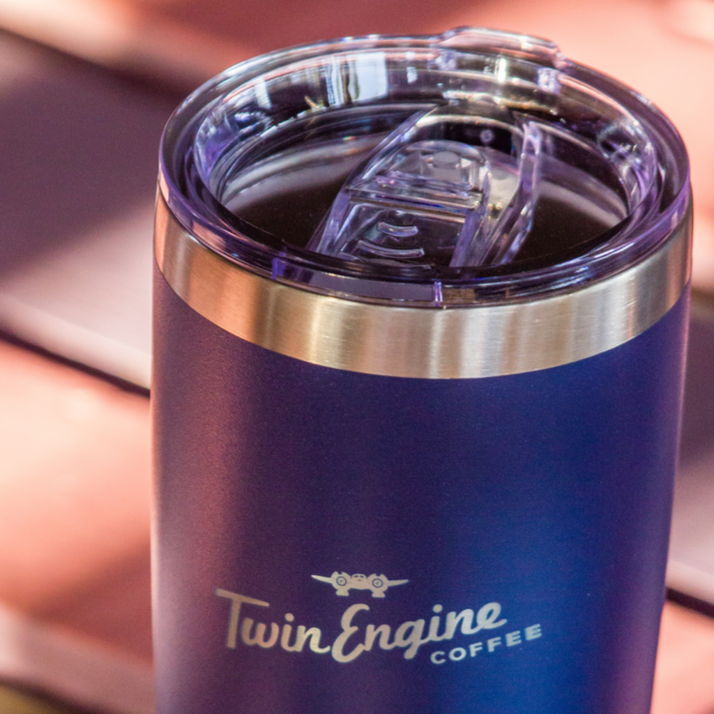 Twin Engine Coffee 20 oz Tumbler Oxford Blue/ Stainless Steel