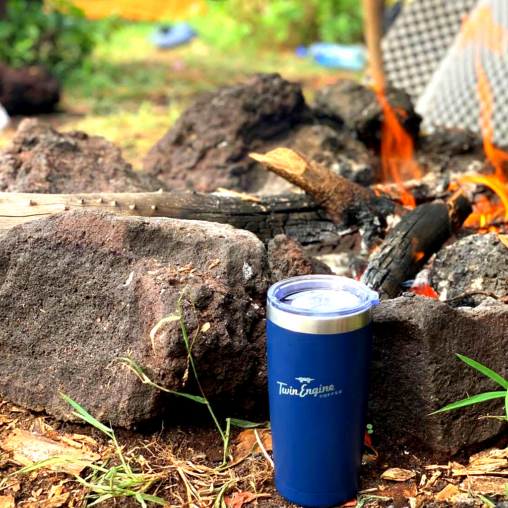 Twin Engine Coffee 20 oz Tumbler Oxford Blue/ Stainless Steel