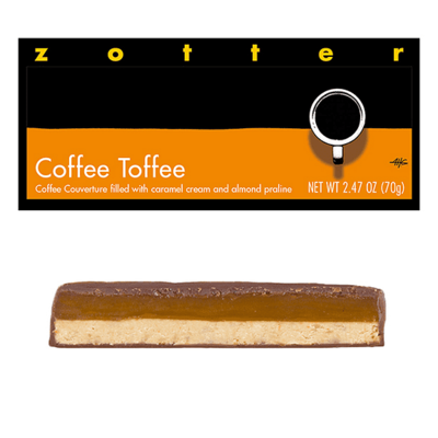 Zotter Chocolate Coffee Toffee Hand-Scooped Chocolate