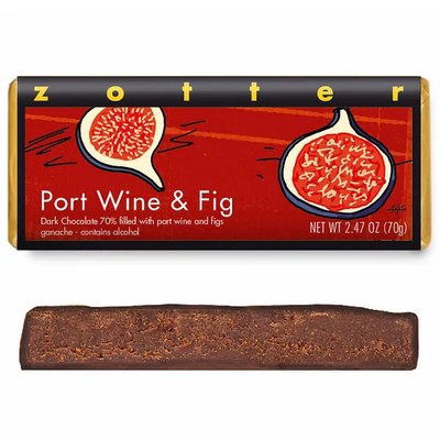 Zotter Chocolate Port Wine & Fig Hand-Scooped Chocolate